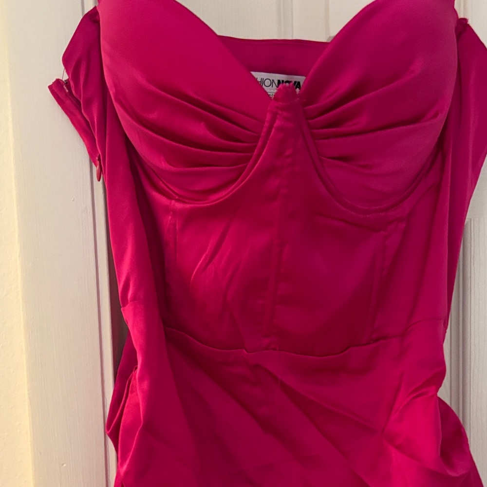 Fashion Nova Hot Pink Dress - Picture 3 of 6